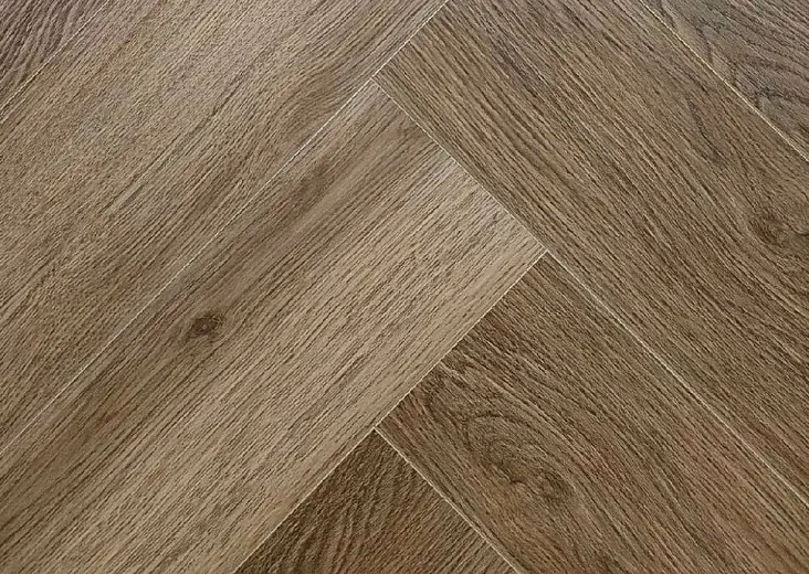 SPC ламинат Aspenfloor Elegant английская (венгерская) ёлка Дуб Кёльн EL6-02 - фото интерьера