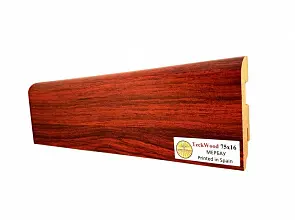 Плинтус TeckWood Ламинированный 75х16 мм Мербау