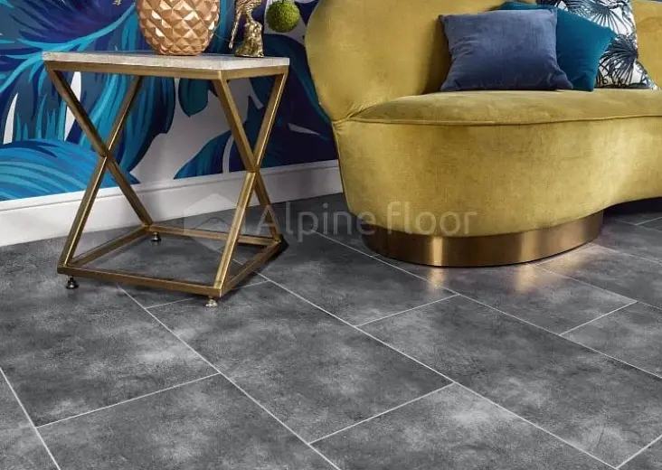 SPC ламинат Alpine Floor Stone Mineral Core Девон ECO 4-12 - фото интерьера