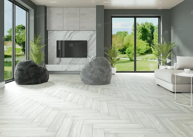 Кварц-виниловая плитка Alpine Floor Parquet LVT Дуб Арктик ЕСО 16-4 - фото интерьера