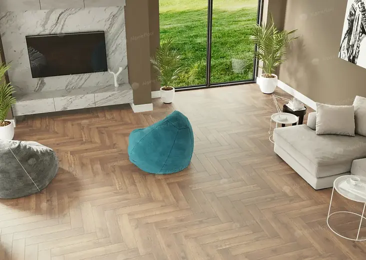 SPC ламинат Alpine Floor Parquet Light Дуб Royal ECO 13-2 - фото интерьера