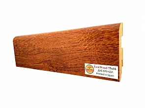 Плинтус TeckWood Ламинированный 75х16 мм Дуб Бренди