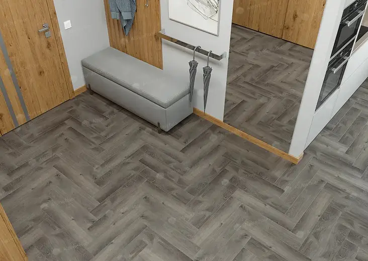 Кварц-виниловая плитка Alpine Floor Parquet LVT Дуб Мерга ECO 16-13 - фото интерьера