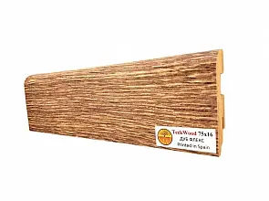 Плинтус TeckWood Ламинированный 75х16 мм Дуб Флэкс