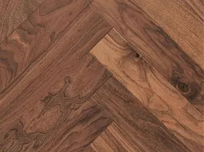 Инженерная доска Wood Bee Английская ёлка Американский орех Селект
