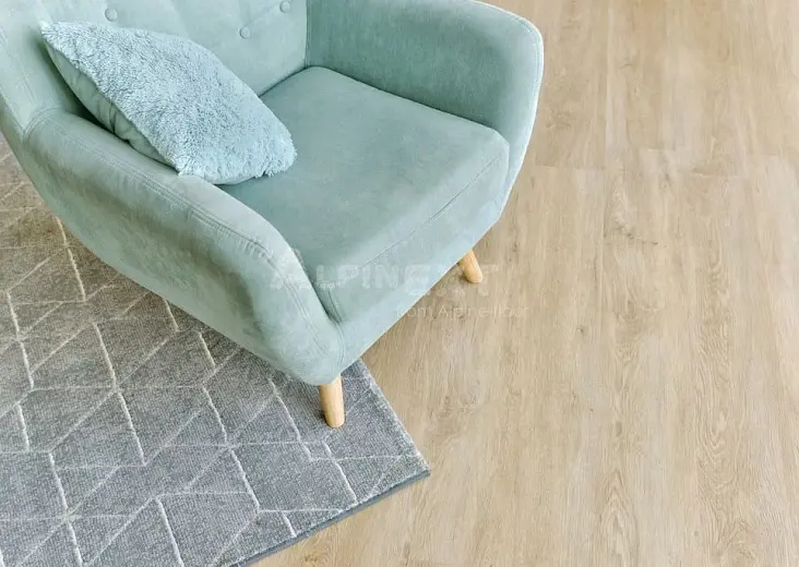 Кварцвиниловая плитка Alpine Floor Easy Line Дуб Кремовый ECO 3-23 - фото интерьера