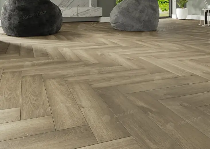 SPC ламинат Alpine Floor Parquet Light Дуб Натуральный Отбеленный ECO 13-5 - фото интерьера