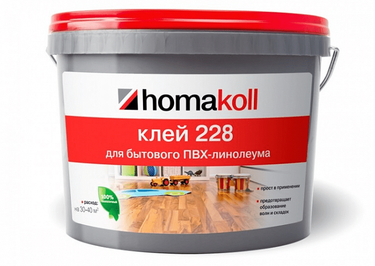 Клей Homakoll для бытового линолеума 228 (7 кг)