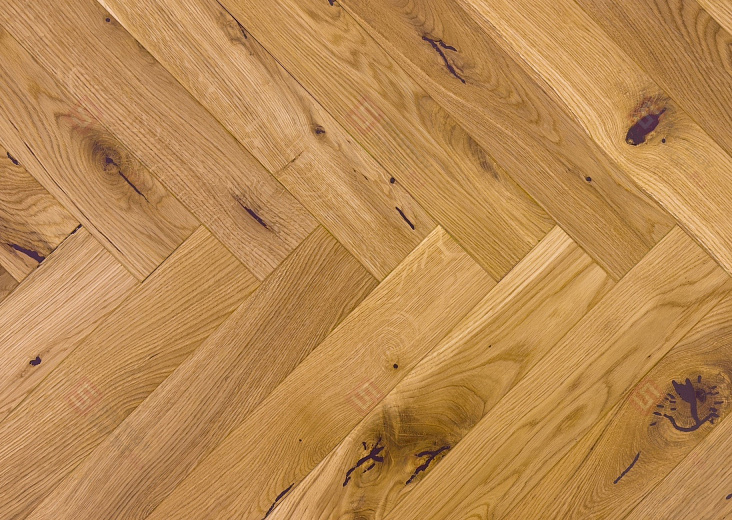 Инженерная доска Golden Wood английская ёлка Дуб Шабли рустик