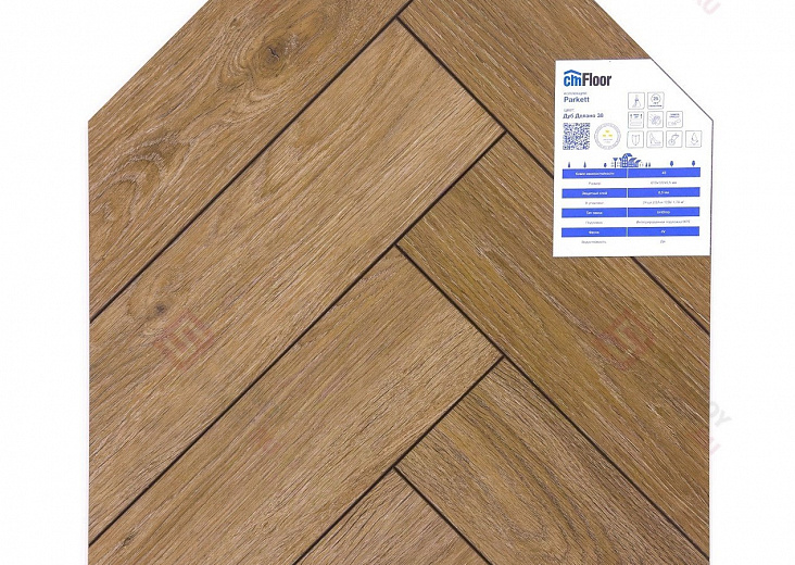 SPC ламинат CM Floor Parkett Дуб Делано 38