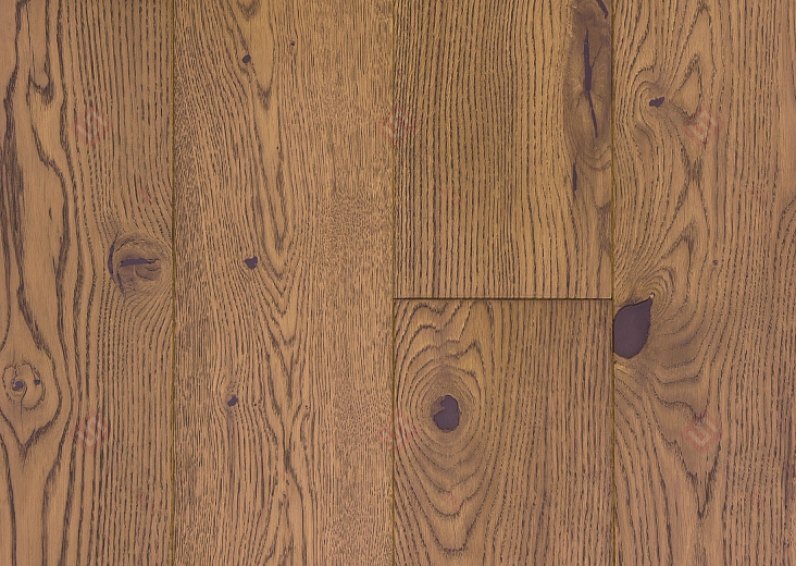 Инженерная доска Golden Wood Дуб Медный Шафран Рустик