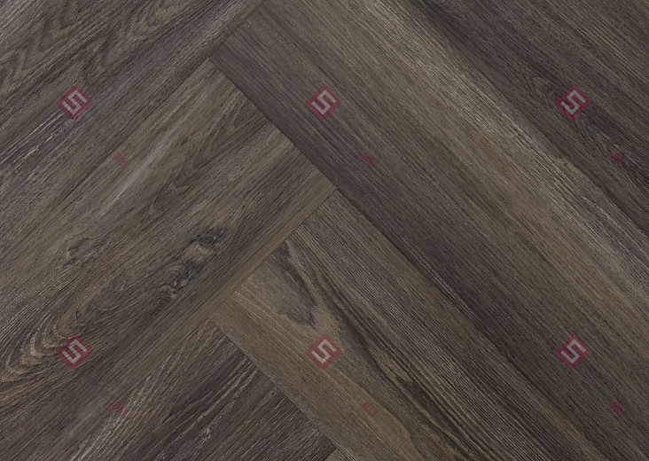 SPC ламинат елка FloorFactor Herringbone Brushed Smoke Oak HB 17