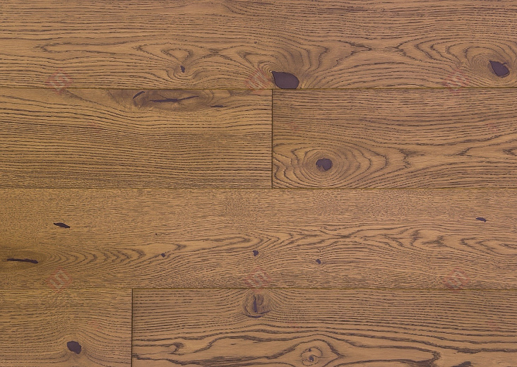 Инженерная доска Golden Wood Дуб Медный Шафран Рустик
