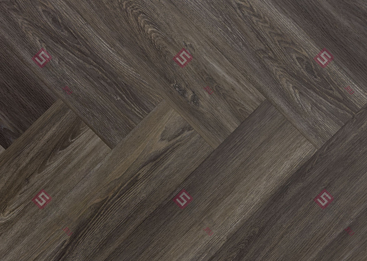 SPC ламинат елка FloorFactor Herringbone Brushed Smoke Oak HB 17