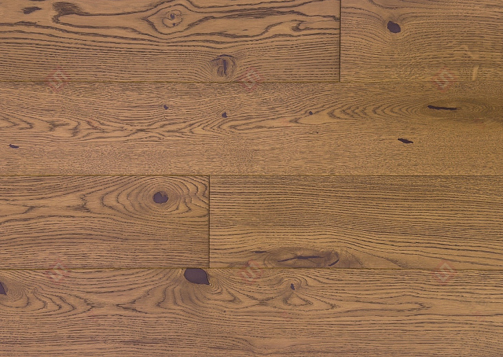 Инженерная доска Golden Wood Дуб Медный Шафран Рустик