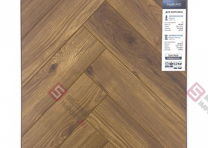 Ламинат Norland Herringbone Elegant Дуб Корсика LF303-18