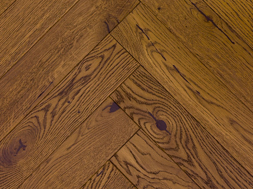 Инженерная доска Golden Wood английская ёлка Дуб Шафран рустик