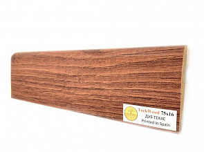 Плинтус TeckWood Ламинированный 75х16 мм Дуб Техас