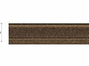 Плинтус Corkstyle Шпонированный 60х22 мм Natural Cork Brown
