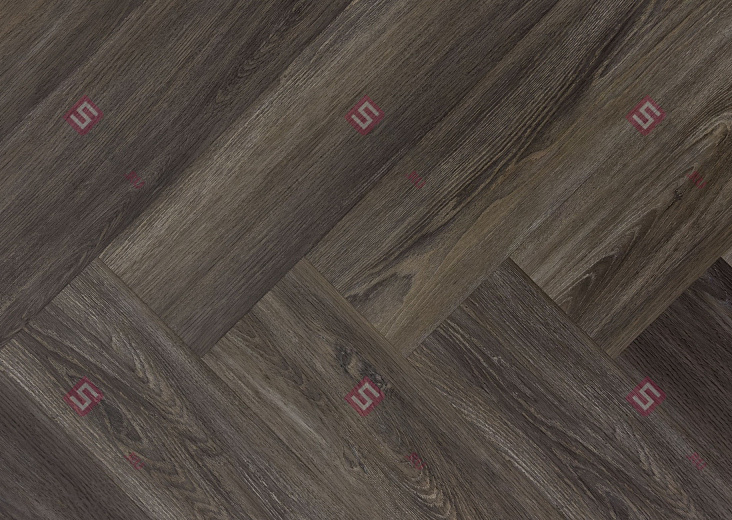 SPC ламинат елка FloorFactor Herringbone Brushed Smoke Oak HB 17