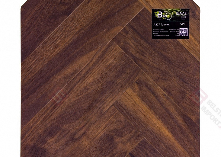 SPC ламинат елочкой Betta Chalet Таклик А827