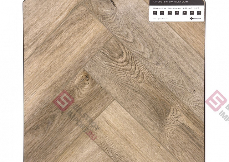 Кварц-виниловая плитка Alpine Floor Parquet LVT Дуб Кастор ЕСО 16-34