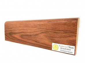 Плинтус TeckWood Ламинированный 75х16 мм Ясный Орех