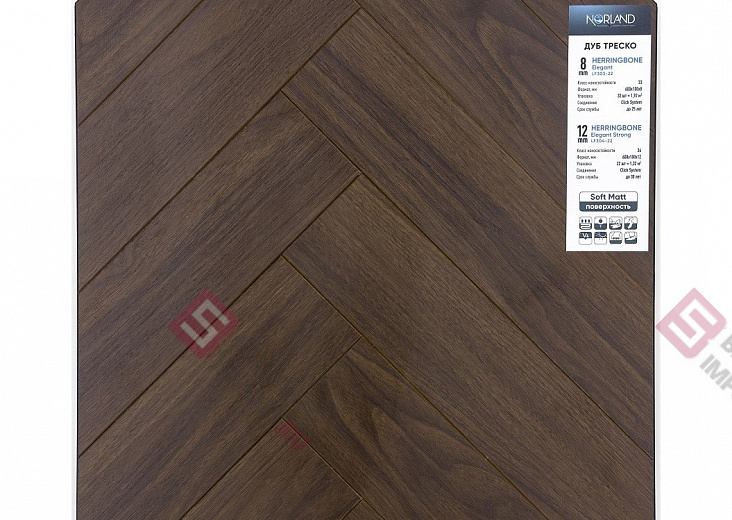 Ламинат Norland Herringbone Elegant Дуб Треско LF303-22