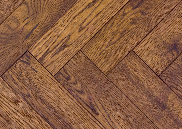 Инженерная доска Golden Wood английская ёлка Дуб Пиногри рустик