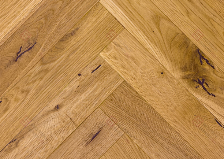 Инженерная доска Golden Wood английская ёлка Дуб Шабли рустик