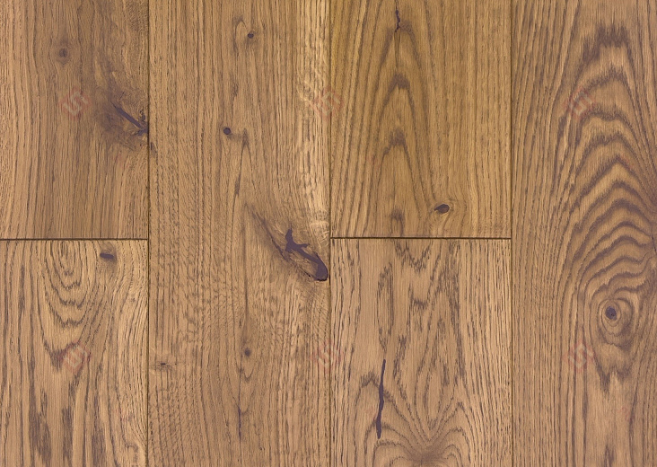 Инженерная доска Golden Wood Дуб Болтон Рислинг Рустик